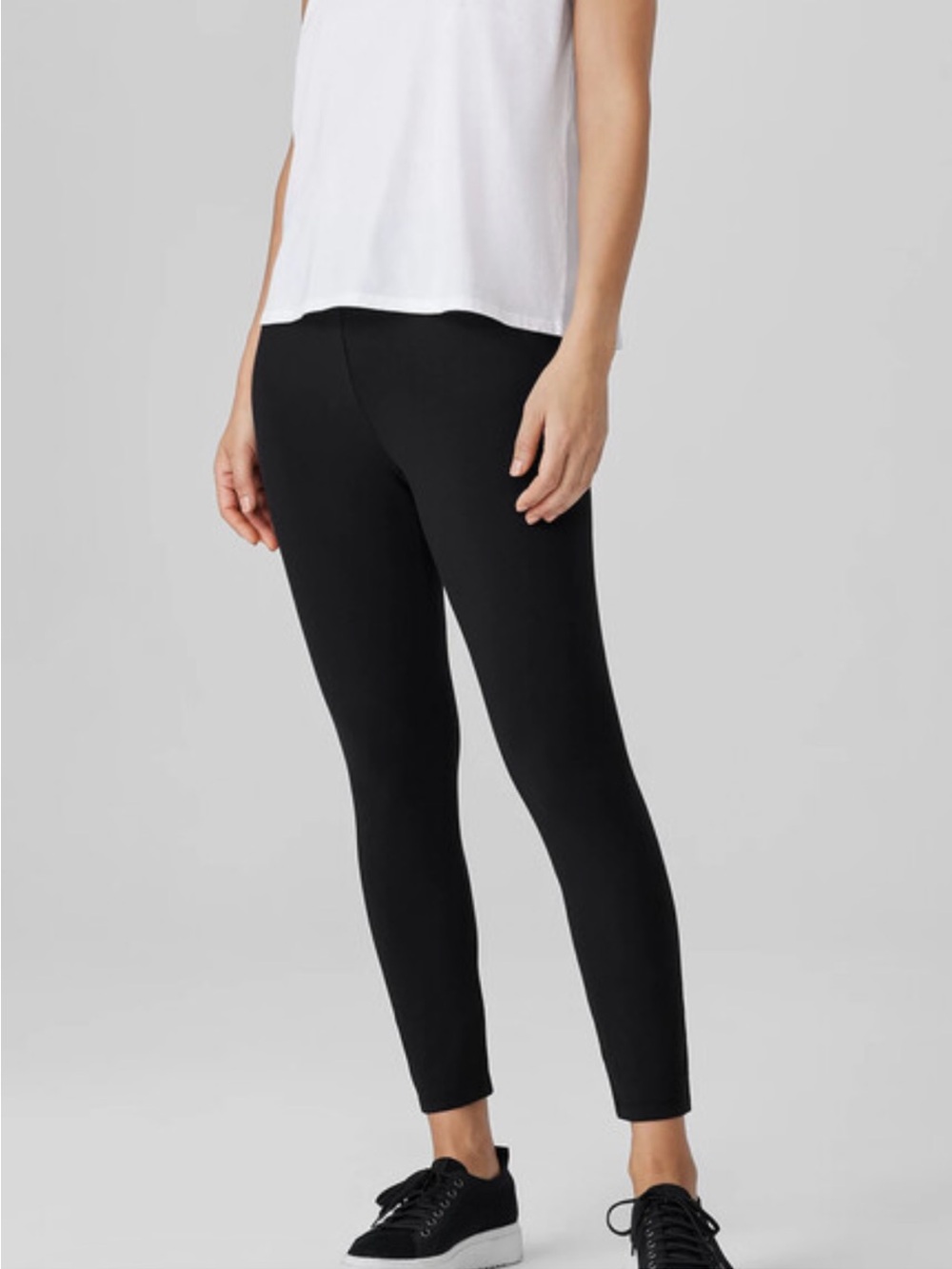 Eileen fisher Lightweight Cotton Stretch Jersey Leggings